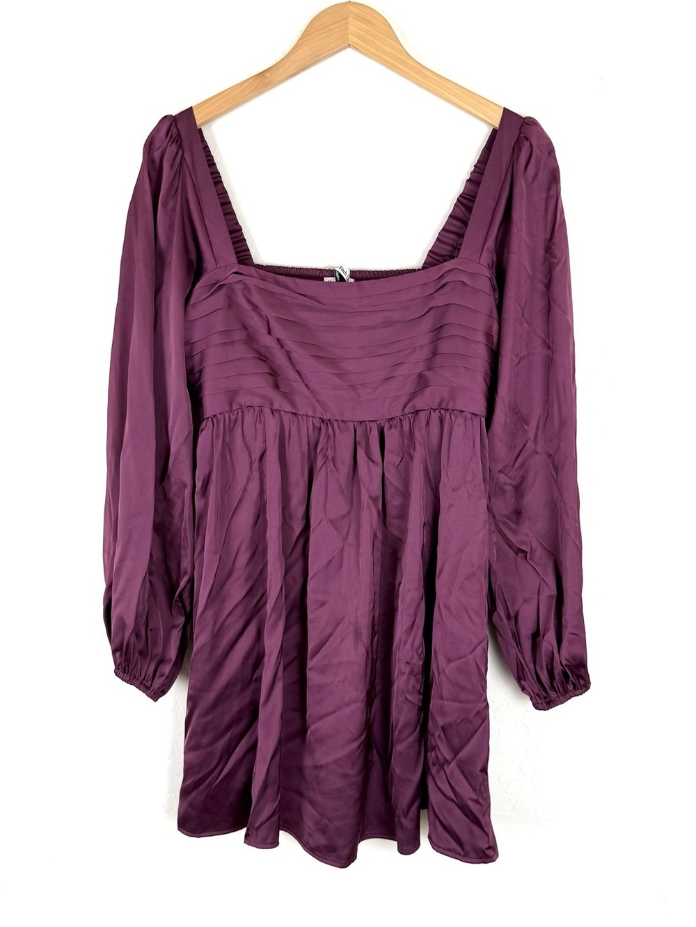 Abercrombie Emerson Satin dress in Wine